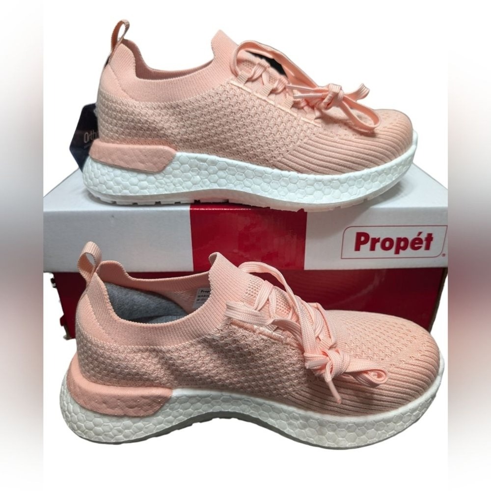 Propet Pink B10 Unite Women's‎ Knit Ortholite Comfort Casual Sneaker Size 5 W(D)